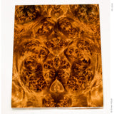 Stabilized golden amboyna burl wood scales