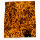Stabilized golden amboyna burl wood scales