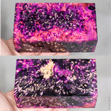 Large stabilized box elder burl wood block