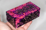 Large stabilized box elder burl wood block