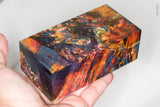 Large stabilized box elder burl wood block