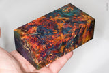 Large stabilized box elder burl wood block