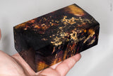 Large stabilized box elder burl wood block