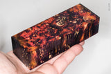 Stabilized box elder burl wood block