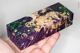 Stabilized box elder burl wood block