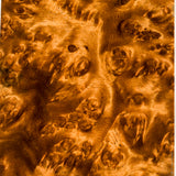 Stabilized wood golden amboyna burl block