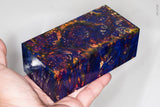 Large stabilized box elder burl wood block