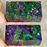 Large stabilized box elder burl wood block