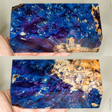 Large stabilized box elder burl wood block