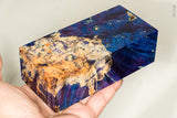 Large stabilized box elder burl wood block