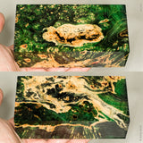 Large stabilized box elder burl wood block