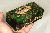 Large stabilized box elder burl wood block