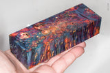 Stabilized box elder burl wood block