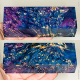 Stabilized box elder burl wood block
