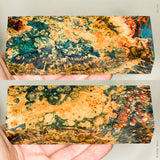 Stabilized box elder burl wood block