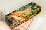 Stabilized box elder burl wood block
