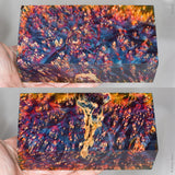 Large stabilized box elder burl wood block