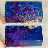 Large stabilized box elder burl wood block