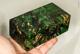 Large stabilized box elder burl wood block