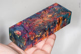 Stabilized box elder burl wood block