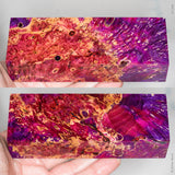 Stabilized box elder burl wood block