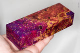 Stabilized box elder burl wood block