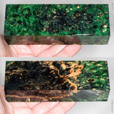 Stabilized box elder burl wood block