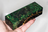 Stabilized box elder burl wood block
