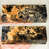Stabilized box elder burl wood block
