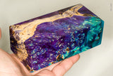 Large stabilized box elder burl wood block