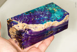 Large stabilized box elder burl wood block
