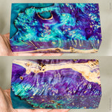 Large stabilized box elder burl wood block