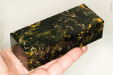 Stabilized box elder burl wood block