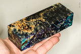 Stabilized box elder burl wood block