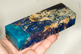 Stabilized box elder burl wood block