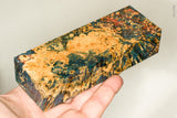 Stabilized box elder burl wood block