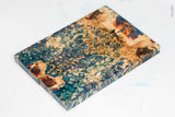 Stabilized box elder burl wood scales
