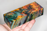 Stabilized box elder burl wood block