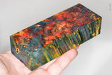 Stabilized box elder burl wood block