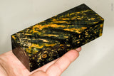 Stabilized box elder burl wood block