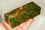 Stabilized box elder burl wood block