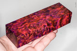 Stabilized masur karelian birch wood block
