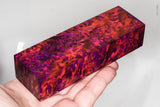 Stabilized masur karelian birch wood block