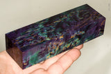 Stabilized masur karelian birch wood block
