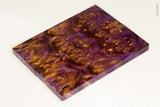 Stabilized box elder burl wood scales