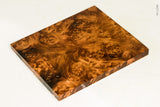Stabilized golden amboyna burl wood scales