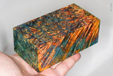 Large stabilized box elder burl wood block