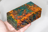 Large stabilized box elder burl wood block