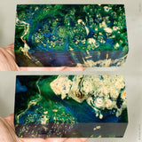 Large stabilized box elder burl wood block