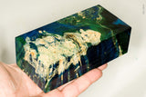 Large stabilized box elder burl wood block